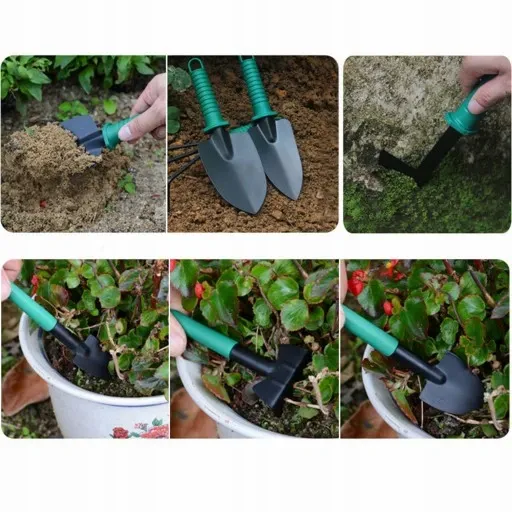 ZESTAW NARZĘDZI OGRODNICZYCH 10w1 ŁOPATKA GRABKI MOTYCZKA PAZURKI SEKATOR zdjęcie 7