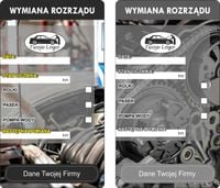 NAKLEJKI WYMIANA OLEJU serwis rozrządu 100 szt