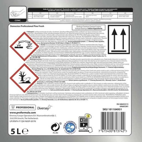 domestos płyn do wc pine fresh zielony 5l na Arena.pl