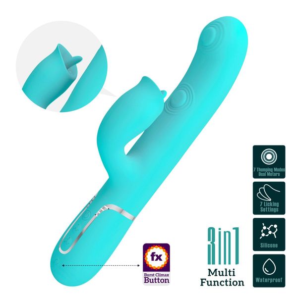Pretty Love - Gigi Light Blue, 7 Thumping Functions 7 Licking Modes zdjęcie 2