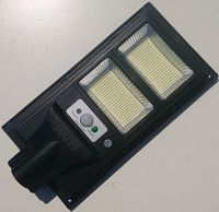 Latarnia solarna LED SMD 300W, czujnik ruchu, pilot i mocowanie IP68