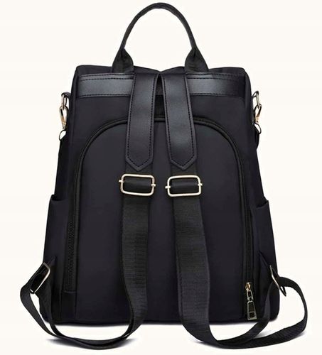 Plecak Czarny Pojemny 2W1 Torebka Wodoodporny na Arena.pl