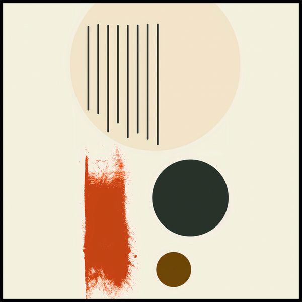 Plakat 100x100cm Symetryczna Struna zdjęcie 2