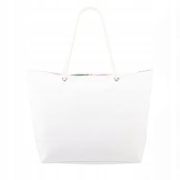 Torba Plażowa materiałowa marynarska lekka duża A4 shopper canvas Bellugio