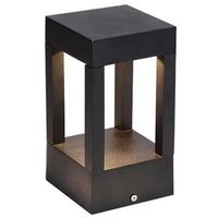 Stojąca lampa ogrodowa QUBE-GLQ200WW 5W metalowa LED 5W 3000K IP65 czarna