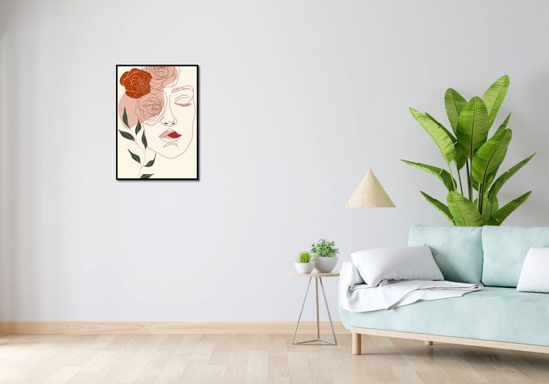 Plakat 50x70cm Beż i Twarz zdjęcie 4