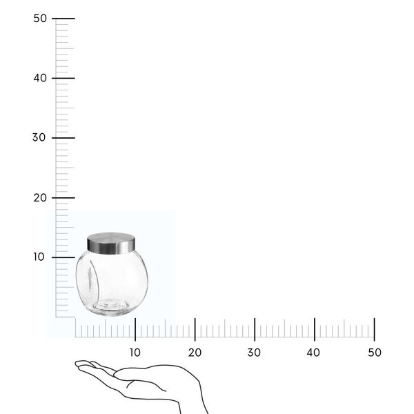 Szklany słój Nixo 650 ml stal nierdzewna zdjęcie 5