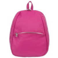 VERA PELLE plecak damski skórzany elegancki klasyczny V565 fuksja