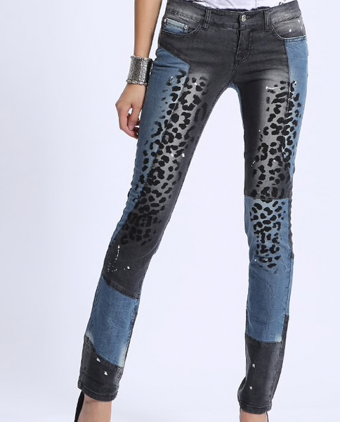 SPODNIE Damskie - Patchwork - New Fashion zdjęcie 2