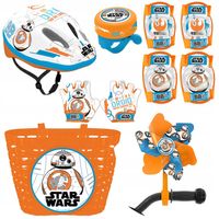 4x ochraniacze kask koszyk rękawiczki dzwonek wiatraczek Star Wars Droid