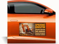 Magnes na samochód reklama magnetyczna 60x30 sprzedaż kruszyw różne wzory