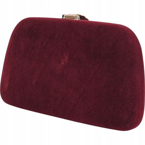 Torebka kopertówka puzderko wizytowa wieczorowa bordowa sylwester na Arena.pl