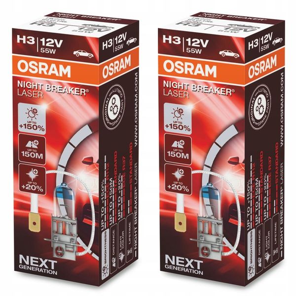 OSRAM Żarówki H3 Night Breaker Laser +150% zdjęcie 2
