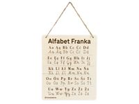 Tabliczka z alfabetem - do powieszenia na ścianie
