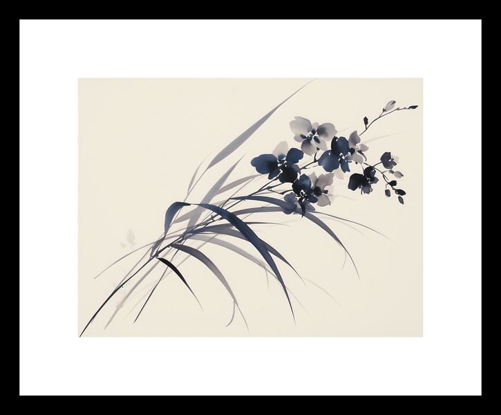 Plakat 20x15cm Orchidea w Sepii zdjęcie 3