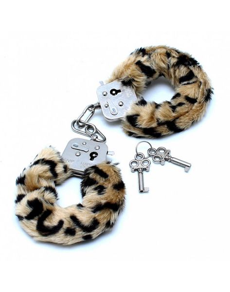 Puszyste Cętkowane Kajdanki - Love Cuffs Lampart zdjęcie 3