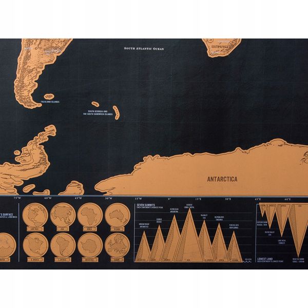 Mapa świata zdrapka dla podróżnika 82 x 59 cm zdjęcie 7