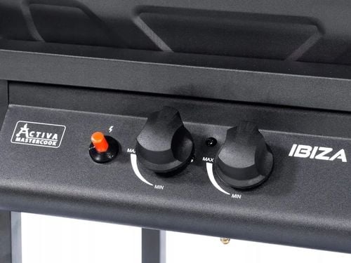 ACTIVA GRILL GAZOWY OGRODOWY IBIZA 2-palniki 5,5 kW piezo, PÓŁKI BOCZNE na Arena.pl