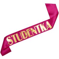 Ciemnoróżowa szarfa Studentka