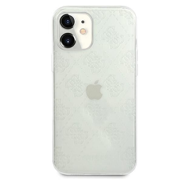 Guess GUHCP12S3D4GTR iPhone 12 mini 5,4" transparent hardcase 4G 3D Pattern zdjęcie 3