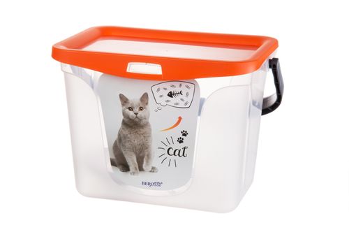 Pojemnik do przechowywania karmy 6 L [mandarynkowy] na Arena.pl