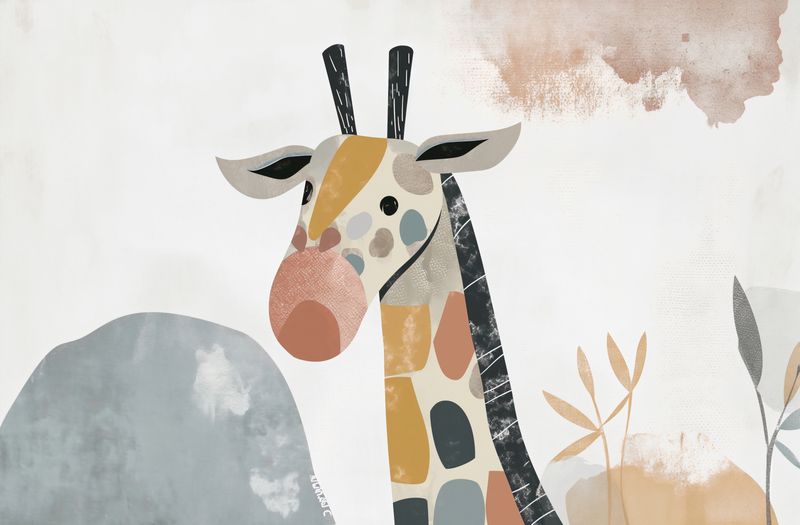 Plakat 91,5x60cm Żyrafa Bambino zdjęcie 1