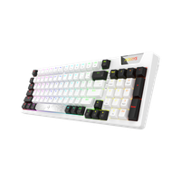 AQIRYS Klawiatura mechaniczna 96%/95 klawiszy przewodowa ADARA white/black