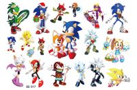 Tatuaże zmywalne Sonic - CG-317