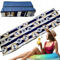 MATA PLAŻOWA kamieniste plaże SKŁADANA duża KOTWICE