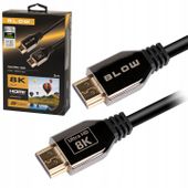 KABEL HDMI 2.1 PREMIUM ULTRA HD 8K 60HZ 4K 3D 3M MOCNY MONITOR PROJEKTOR