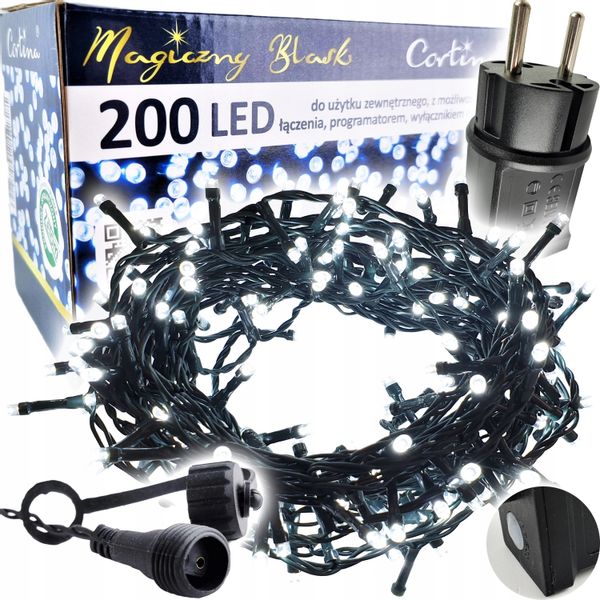 LAMPKI CHOINKOWE 200 LED TIMER lampek Zewnętrzne zdjęcie 1
