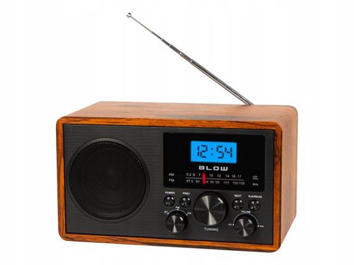 RADIO KUCHENNE RETRO PRZENOŚNE BLUETOOTH ZEGAR LCD FM ANTENA AUX USB-C na Arena.pl