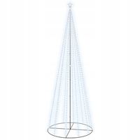 Choinka stożkowa, 732 zimne białe LED, 160x500 cm