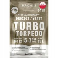 Drożdże gorzelnicze Turbo Torpedo 5-7 dni 21% 100g BROWIN