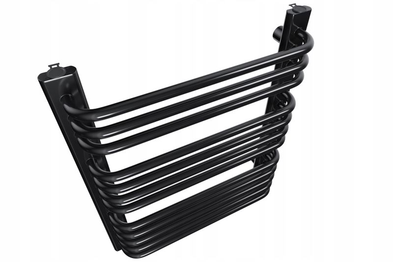 GRZEJNIK ŁAZIENKOWY STELLA 1580x550 CZARNY POŁYSK zdjęcie 3