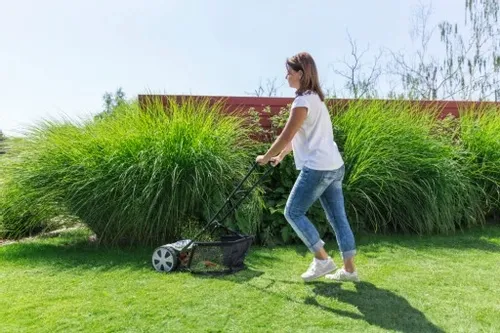 Kosiarka ręczna Al-Ko HM Easy 28 cm zestaw z 35L koszem do koszenia trawy na Arena.pl