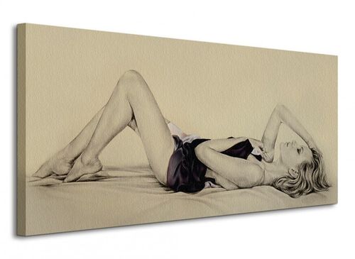 Silk in Greys Tancerka - Obraz na płótnie 100x50 cm na Arena.pl