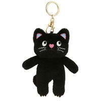 brelok do kluczy pluszowy kotek czarny brl396cz