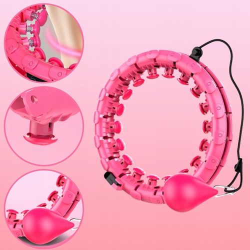 HULA HOP Z OBCIĄŻENIEM ODCHUDZAJĄCE KOŁO Z WYPUSTKAMI MASAŻER OBCIĄŻNIK na Arena.pl