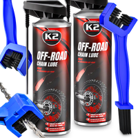 2 x K2 SMAR OFF-ROAD DO ŁAŃCUCHÓW ROWERU ŁAŃCUCHA ROWEROWEGO + SZCZOTKA