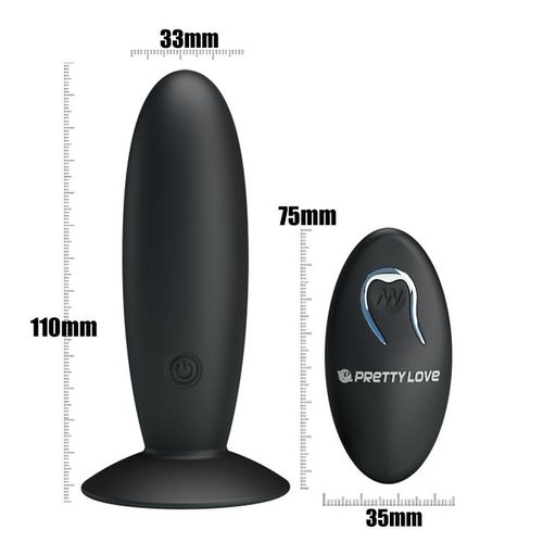 PRETTY LOVE - REMOTE CONTROL VIBRATING PLUG 12 function na Arena.pl
