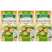 Maretti Pieczone krążki chlebowe o smaku śmietankowo-cebulowym 70 g x 3