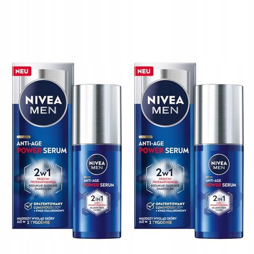 NIVEA MEN ANTI-AGE POWER Serum przeciwzmarszczkowe na przebarwienia 30ml x2 na Arena.pl