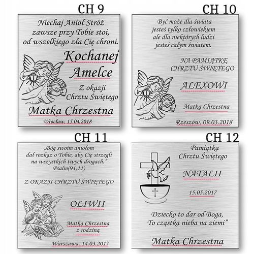 SREBRNY OBRAZEK PAMIĄTKA CHRZTU ŚWIĘTEGO ANIOŁEK ANIOŁ STRÓŻ CHRZEST GRAWER na Arena.pl