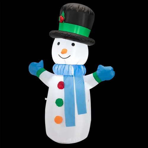 BAŁWAN DMUCHANY POMPOWANY ŚWIECĄCY OZDOBA 120cm na Arena.pl