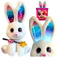 INTERAKTYWNY PLUSZOWY KRÓLIK ŚWIECĄCE USZY MAGICZNA RÓŻDŻKA RÓŻNE KOLORY