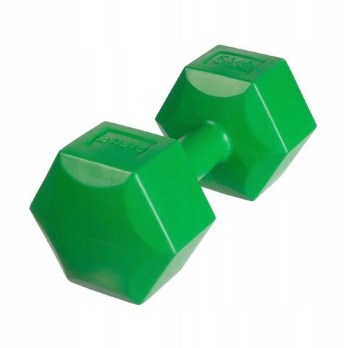 DrFit Hantle ciężarki do ćwiczeń fitness sześciokątne zestaw 2x 5kg zielone na Arena.pl