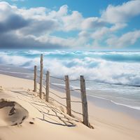 Plakat 100x100cm Szepty Oceanu