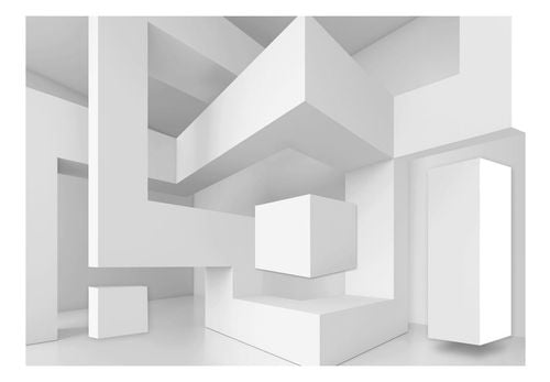 Fototapeta - Biała geometria 100x70 na Arena.pl