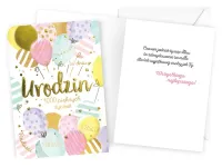 Kartka Okolicznościowa - w dniu Urodzin - Balony